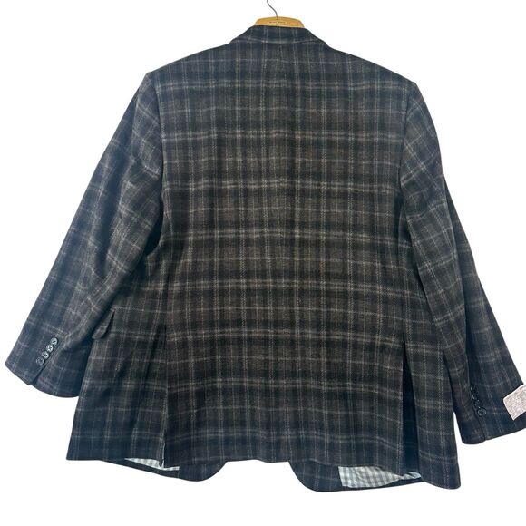 TOM JAMES RC Men's Bespoke Wool Blazer Sport Coat Suit Jacket Brown Size 50 USA - Picture 7 of 15